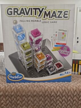 ThinkFun Gravity Maze Logic Game - Multi Color Falling Marble Puzzle